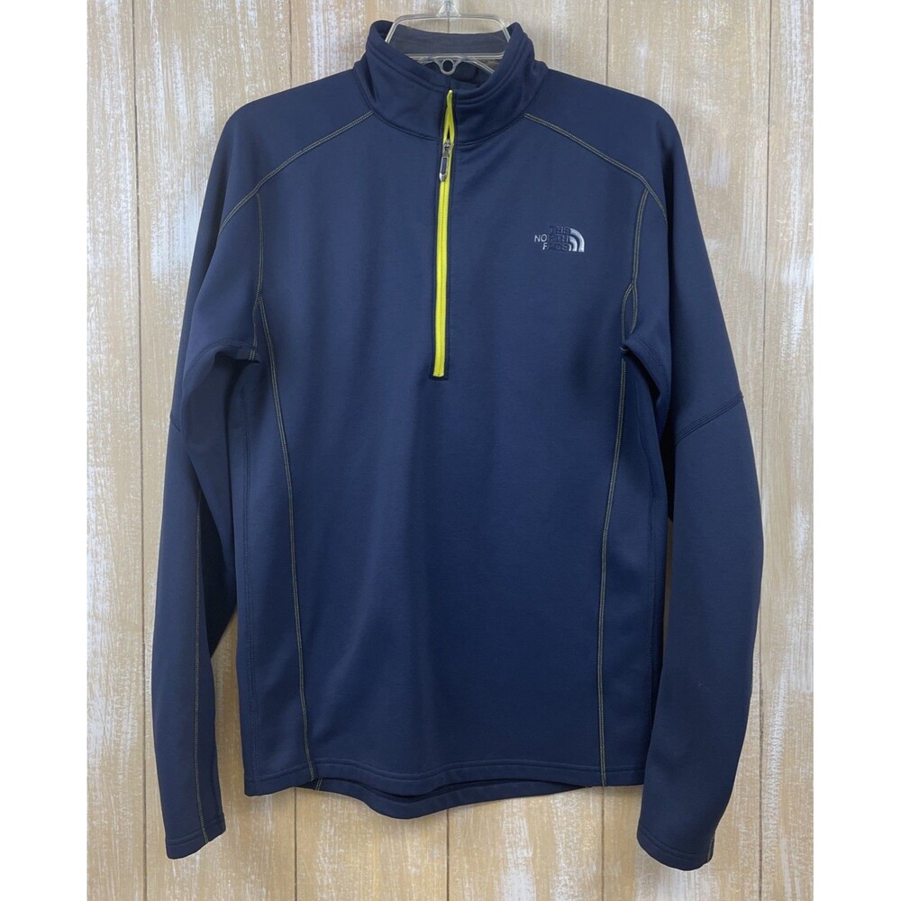 The North Face ¼ Zip Fleece Pullover Men’s S Blue FlashDry Knit Lightweight